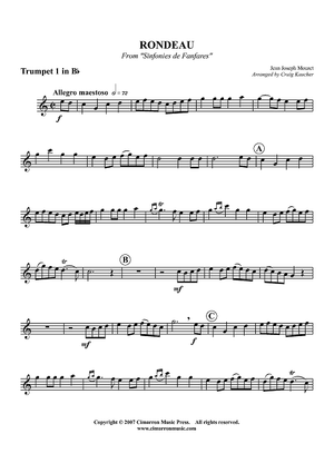 Rondeau - From "Sinfonies de Fanfares" - Trumpet 1 in Bb