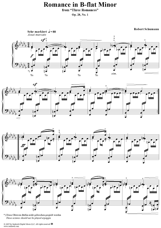 Romance in B-flat Minor, Op. 28, No. 1