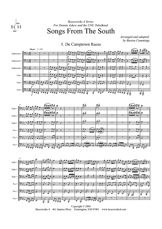 Songs from the South - Score