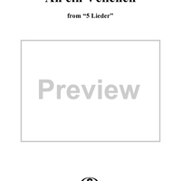 An ein Veilchen - No. 2 from "5 Lieder" - Op. 49