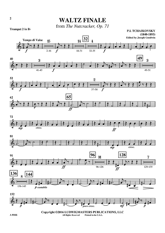 Waltz Finale from The Nutcracker, Op. 71 - Bb Trumpet 2