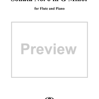 Sonata No. 6 in G Minor - Piano/Score