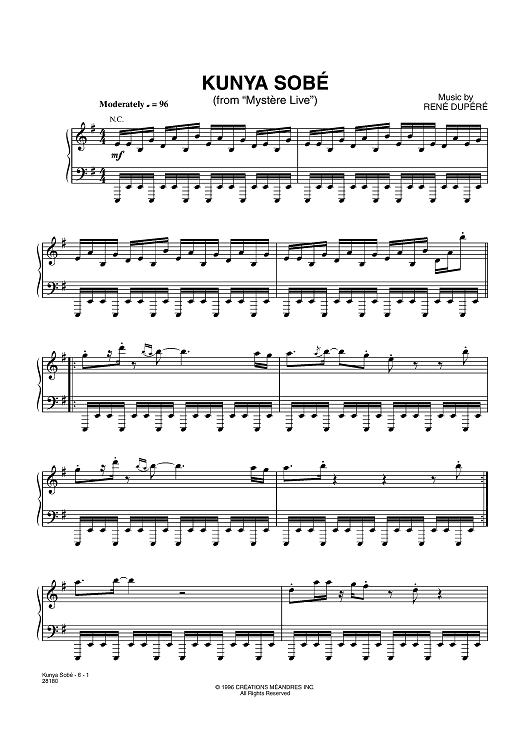 KUNYA SOBÉ (from “Mystère Live”)