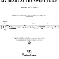 My Heart at Thy Sweet Voice, from "Samson and Delilah"