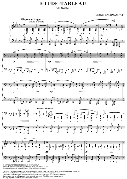 Etude-Tableau, Op. 33, No. 1