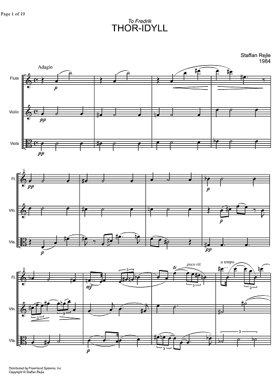 Thor-Idyll - Score