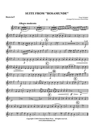 Suite from "Rosamunde" - Horn in F