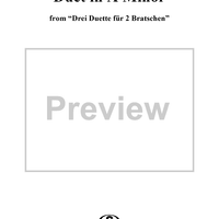 Duet No. 2 in A Minor - Viola 1