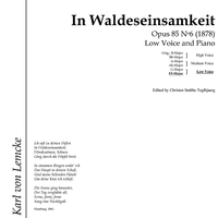 In Waldeseinsamkeit Op.85 No. 6