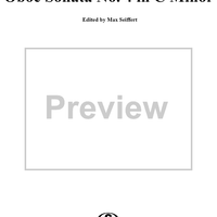 Oboe Sonata No. 4 in C Minor - Piano