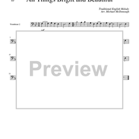 All Things Bright and Beautiful - Trombone 2