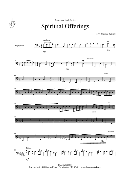 Spiritual Offerings - Euphonium