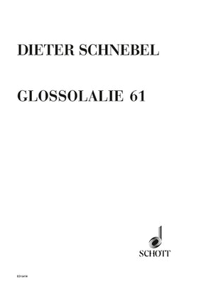 Glossolalie 61 - Performance Score