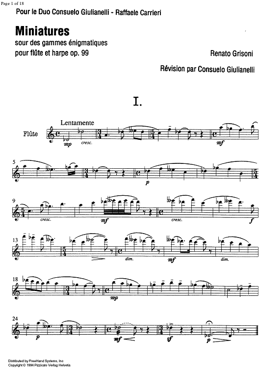 Miniatures Op.99 - Score