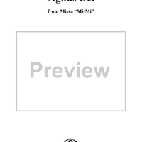 Agnus Dei - From Missa "Mi-Mi"