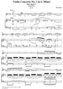 Violin Concerto No. 1, Movement 2 - Piano Score