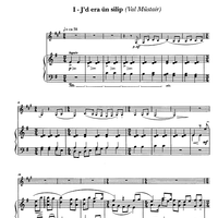 Sechs rätoromanische Volkslieder (Six folksongs from Engadin) Op.76a - Score