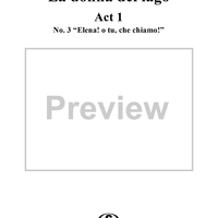 Elena! o tu, che chiamo!: No. 3 from "La donna del lago", Act 1 - Score
