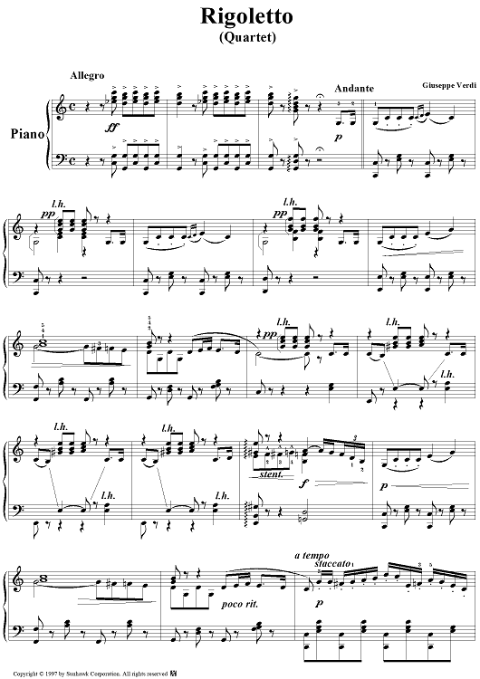 Rigoletto, act 3: Bella figlia dell'amore