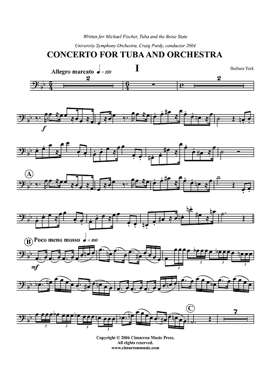 Concerto for Tuba and Orchestra - Tuba