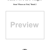 Suite No. 1 in F Major from "Pieces en Trio" Book 2 - Flute/Oboe/Violin 1