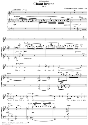 Chant Breton, Op. 31