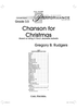 Chanson for Christmas - Score