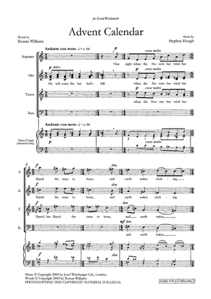 December - Four Seasonal Settings for SATB Chorus (a capella)