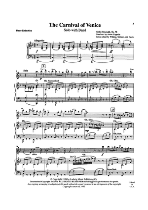 The Carnival of Venice Op. 78