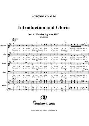 Introduction and Gloria, RV639: No. 4, Gratias Agimus Tibi