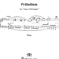 Präludium in E Major, No. 7 from "Twenty Four Preludes"
