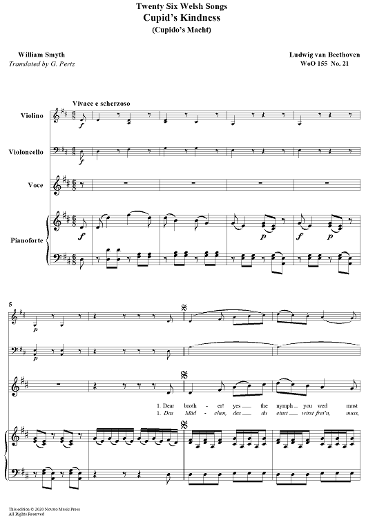 Cupid’s Kindness - from 26 Welsh Songs