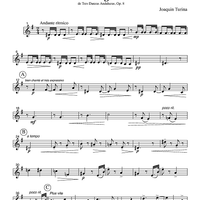 Tango - de Tres Danzas Andaluzas, Op. 8 - Part 2 Clarinet in Bb