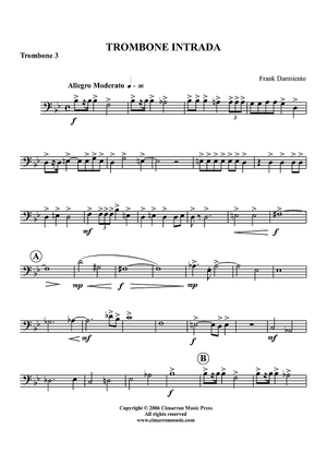 Trombone Intrada - Trombone 3