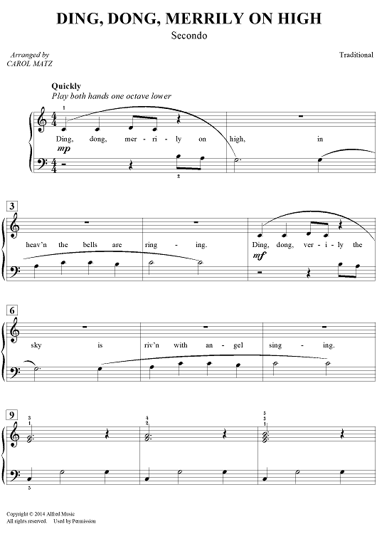 Ding, Dong, Merrily on High