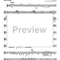 Adagio from "String Quartet 7" - Alto Clarinet