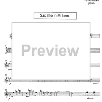 Canzonetta - E-flat Alto Saxophone