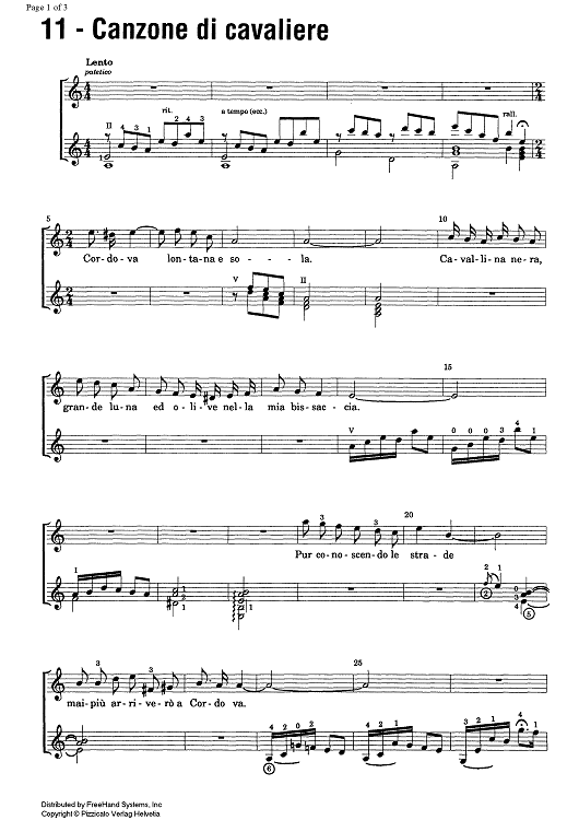 Canzone di cavaliere Op.41