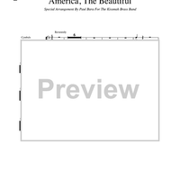 America, The Beautiful - Cymbals and Field Drum