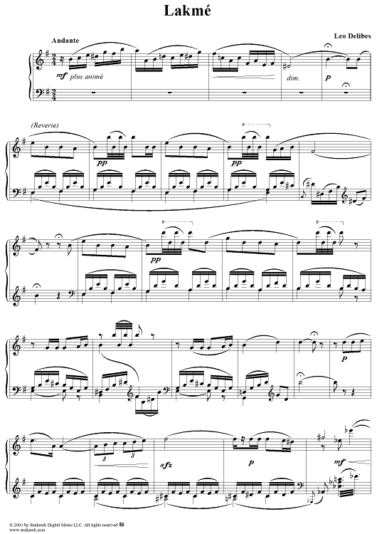 Selections from "Lakmé"