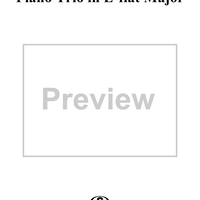 Piano Trio in E-flat Major, HobXV/10 - Piano Score