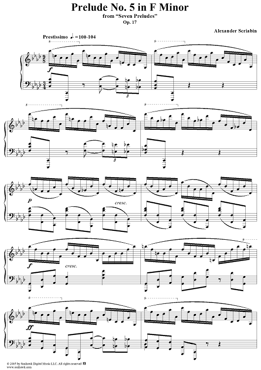 Prelude No. 5 in F minor