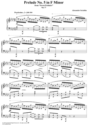 Prelude No. 5 in F minor