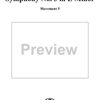 Symphony No. 3 in E Minor, Op. 13: Movt. 5