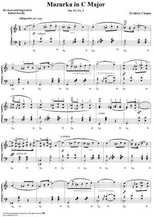No. 44 in C Major, Op. 67, No. 3