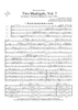 Two Madrigals, Vol. 7 - from Morley's "First Book of Madrigals to 4 Voices" (1594) - Score