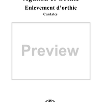 Cantates, Aquilon et Orthie (Enlevement d'orthie)