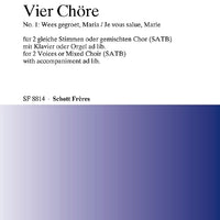 Vier Chöre - Choral Score
