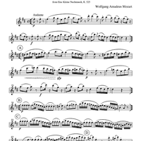 Romanza - from Eine Kleine Nachtmusik, K. 525 - Part 1 Clarinet in Bb