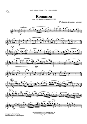 Romanza - from Eine Kleine Nachtmusik, K. 525 - Part 1 Clarinet in Bb